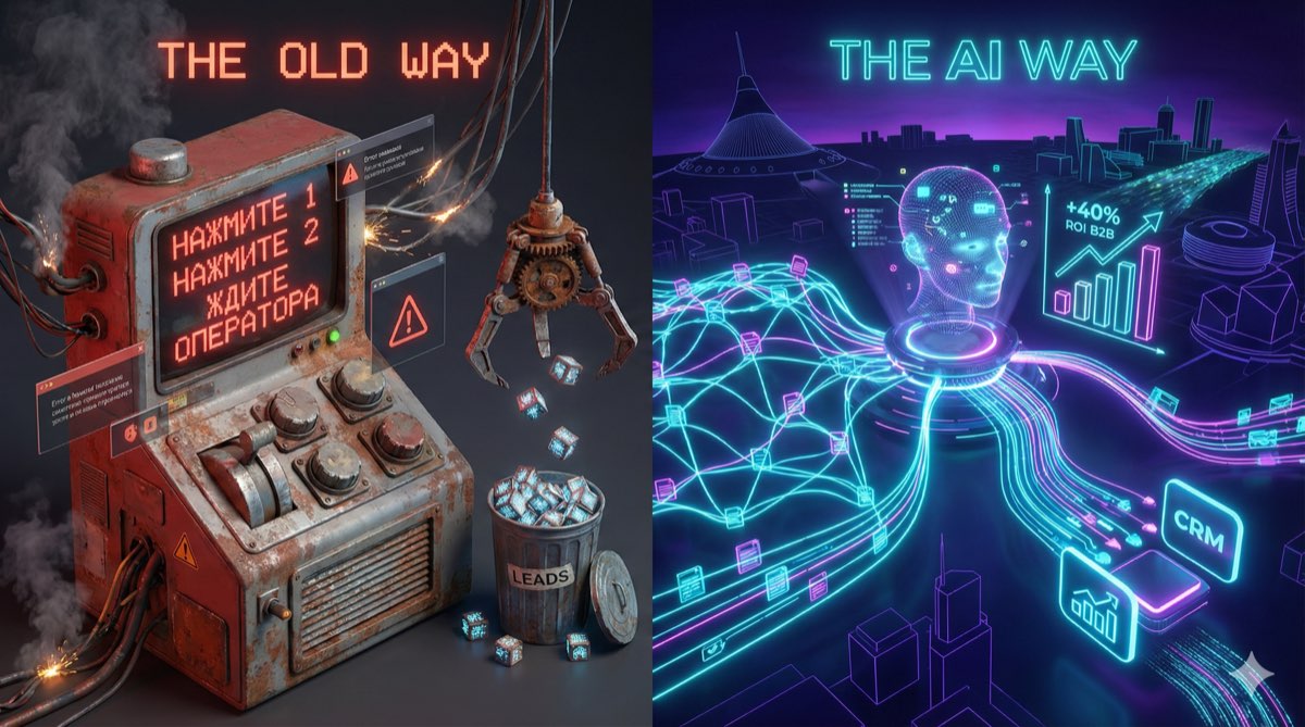 AI-агенты продаж против кнопочных чат-ботов